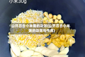 山药百合小米粥的功效(山药百合小米粥的功效与作用)