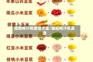 减肥榨汁机食谱大全/减脂榨汁机食谱