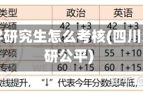 四川大学研究生怎么考核(四川大学考研公平)