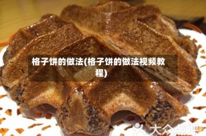 格子饼的做法(格子饼的做法视频教程)