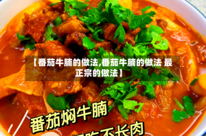 【番茄牛腩的做法,番茄牛腩的做法 最正宗的做法】