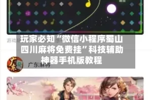 玩家必知“微信小程序蜀山四川麻将免费挂”科技辅助神器手机版教程