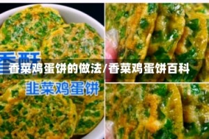 香菜鸡蛋饼的做法/香菜鸡蛋饼百科