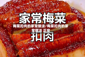 梅菜扣肉的家常做法/梅菜扣肉的家常做法 正宗