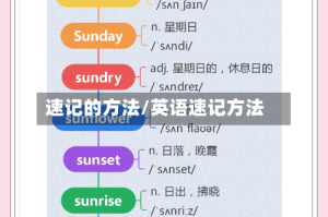 速记的方法/英语速记方法