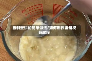 自制蛋饼的简单做法/如何制作蛋饼视频教程
