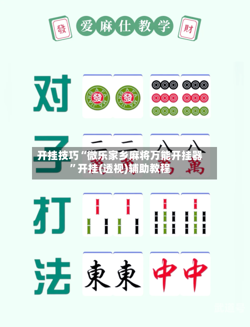 开挂技巧“微乐家乡麻将万能开挂器	”开挂(透视)辅助教程-第1张图片